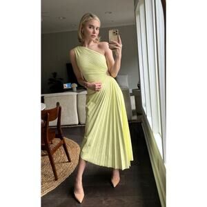 A.L.C. Delfina Dress Canary Yellow Size 12 NWT